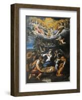 Adoration of Shepherds-Annibale Carracci-Framed Giclee Print