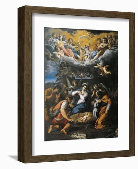 Adoration of Shepherds-Annibale Carracci-Framed Giclee Print