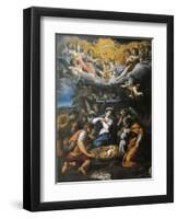 Adoration of Shepherds-Annibale Carracci-Framed Giclee Print