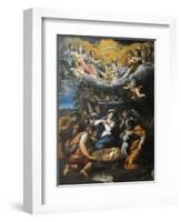 Adoration of Shepherds-Annibale Carracci-Framed Giclee Print