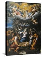 Adoration of Shepherds-Annibale Carracci-Stretched Canvas