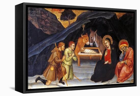 Adoration of Shepherds-Taddeo di Bartolo-Framed Stretched Canvas