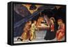 Adoration of Shepherds-Taddeo di Bartolo-Framed Stretched Canvas