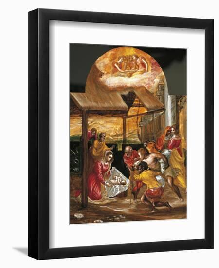 Adoration of Shepherds-El Greco-Framed Giclee Print