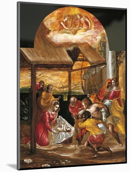 Adoration of Shepherds-El Greco-Mounted Giclee Print