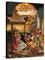 Adoration of Shepherds-El Greco-Stretched Canvas