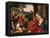 Adoration of Shepherds-Bernardino Licinio-Framed Stretched Canvas