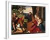 Adoration of Shepherds-Bernardino Licinio-Framed Giclee Print