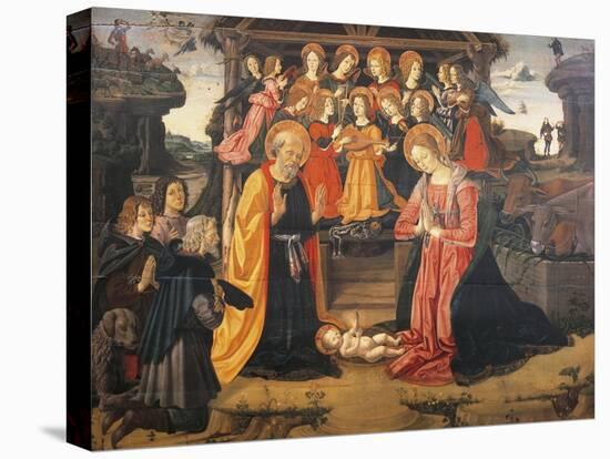 Adoration of Shepherds-Fiorenzo Di Lorenzo-Stretched Canvas