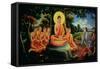 Adoration of the Buddha-null-Framed Stretched Canvas