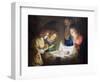 Adoration of the Child, 1619-20 (Oil on Canvas)-Gerrit van Honthorst-Framed Giclee Print