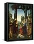 Adoration of the Child (Adorazione Del Bambino)-Lorenzo di Credi-Framed Stretched Canvas