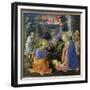 Adoration of the Child with Ss. Hilary, Jerome, Mary Magdalene and Angels-Fra Filippo Lippi-Framed Giclee Print