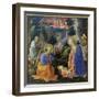 Adoration of the Child with Ss. Hilary, Jerome, Mary Magdalene and Angels-Fra Filippo Lippi-Framed Giclee Print