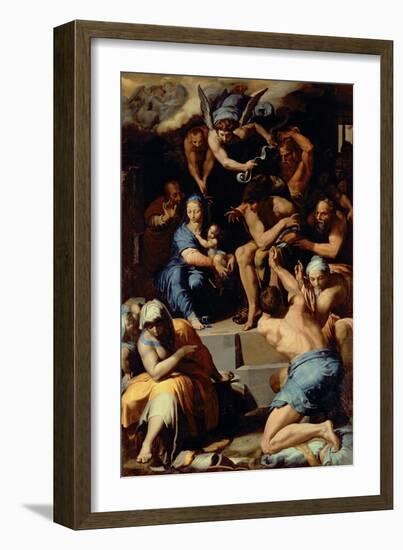 Adoration of the Child-Pellegrino Tibaldi-Framed Giclee Print