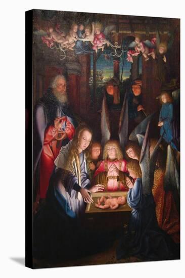 Adoration of the Christ Child-Jan Joest of Kalkar (Follower of)-Stretched Canvas