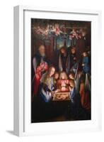 Adoration of the Christ Child-Jan Joest of Kalkar (Follower of)-Framed Art Print