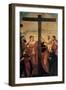 Adoration of the Cross (Sts. Helen, Barbara, Andrew, Macarius)-Tintoretto-Framed Art Print