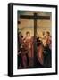 Adoration of the Cross (Sts. Helen, Barbara, Andrew, Macarius)-Tintoretto-Framed Art Print