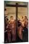 Adoration of the Cross (Sts. Helen, Barbara, Andrew, Macarius)-Tintoretto-Mounted Art Print