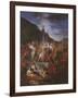 Adoration of the Golden Calf (Oil on Canvas)-Nicolas Bertin-Framed Giclee Print