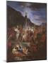 Adoration of the Golden Calf (Oil on Canvas)-Nicolas Bertin-Mounted Giclee Print