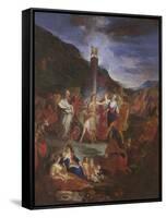 Adoration of the Golden Calf (Oil on Canvas)-Nicolas Bertin-Framed Stretched Canvas