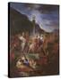 Adoration of the Golden Calf (Oil on Canvas)-Nicolas Bertin-Stretched Canvas