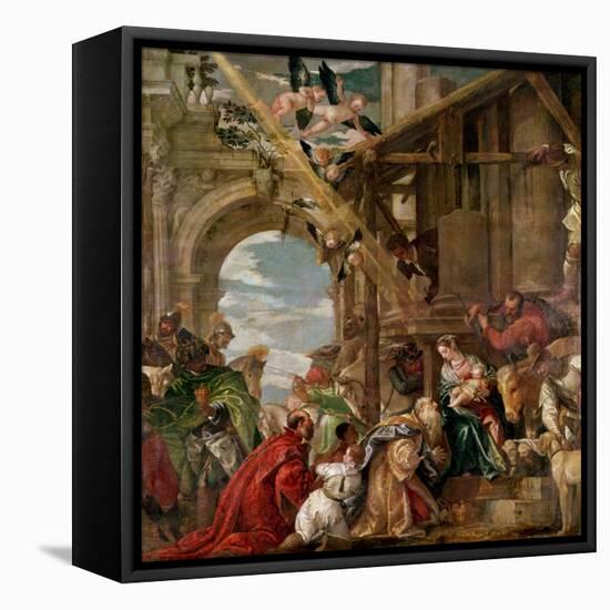 Adoration of the Kings, 1573-Paolo Veronese-Framed Stretched Canvas