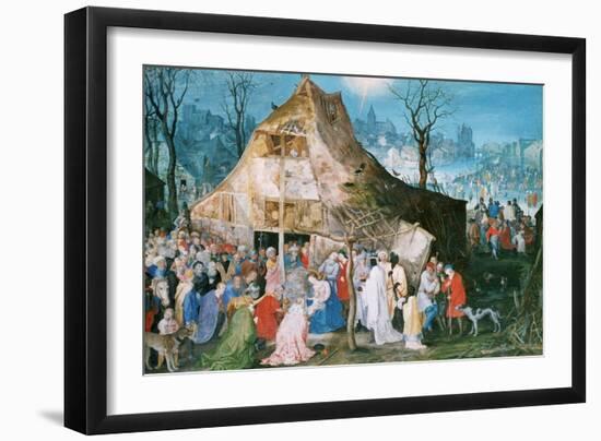 Adoration of the Kings, 1598-Jan Brueghel the Elder-Framed Giclee Print