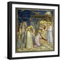 Adoration of the Kings, c.1303-10-Giotto di Bondone-Framed Giclee Print