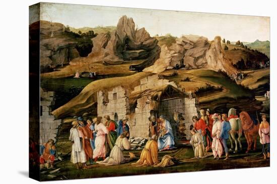 Adoration of the Kings, C. 1480-Filippino Lippi-Stretched Canvas