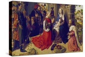 Adoration of the Kings (Monforte-Altar), about 1470-Hugo van der Goes-Stretched Canvas