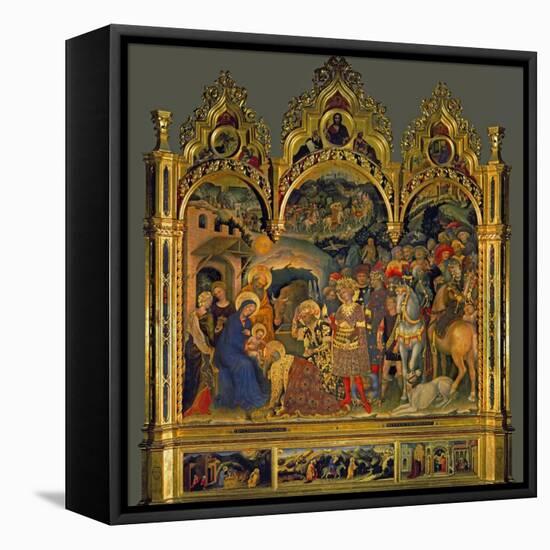 Adoration of the Magi, 1423-Gentile Da Fabriano-Framed Stretched Canvas