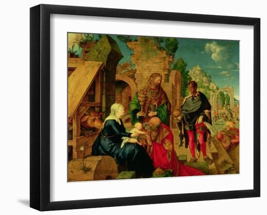 Adoration of the Magi, 1504-Albrecht Dürer-Framed Giclee Print