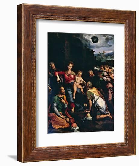 Adoration of the Magi, 1532-Girolamo da Carpi-Framed Giclee Print