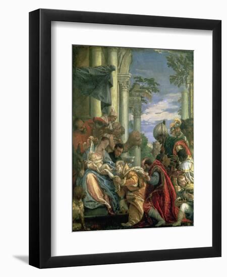 Adoration of the Magi, 1570S-Paolo Veronese-Framed Premium Giclee Print