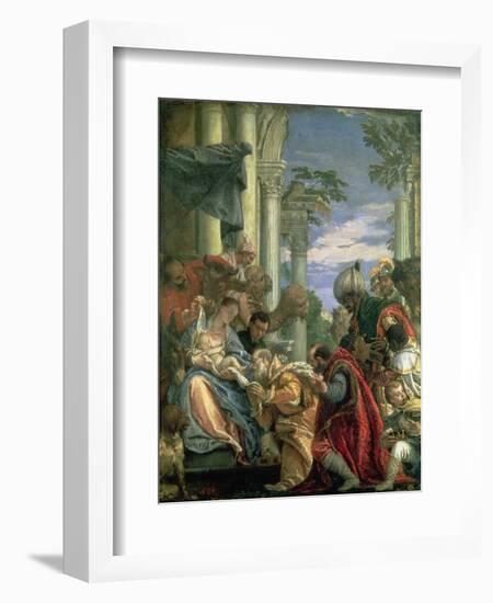 Adoration of the Magi, 1570S-Paolo Veronese-Framed Premium Giclee Print