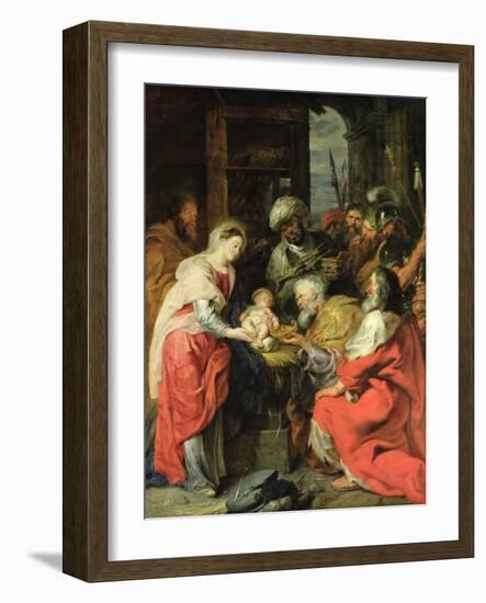 Adoration of the Magi, 1626-29-Peter Paul Rubens-Framed Giclee Print