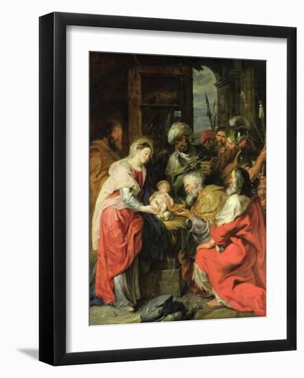 Adoration of the Magi, 1626-29-Peter Paul Rubens-Framed Giclee Print