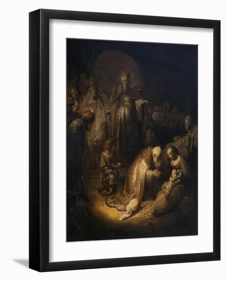 Adoration of the Magi, 1632-Rembrandt van Rijn-Framed Giclee Print