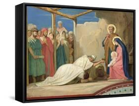 Adoration of the Magi, 1857-Hippolyte Flandrin-Framed Stretched Canvas