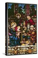 Adoration of the Magi, a Stained Glass Window Originally the Gift of Pope Leo X-null-Stretched Canvas