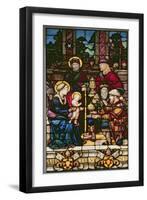 Adoration of the Magi, a Stained Glass Window Originally the Gift of Pope Leo X-null-Framed Giclee Print