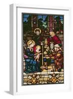 Adoration of the Magi, a Stained Glass Window Originally the Gift of Pope Leo X-null-Framed Giclee Print