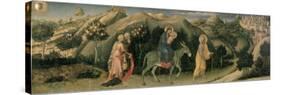 Adoration of the Magi Altarpiece; Central Predella Panel Depicting the Flight into Egypt, 1423-Gentile Da Fabriano-Stretched Canvas