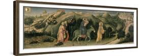 Adoration of the Magi Altarpiece; Central Predella Panel Depicting the Flight into Egypt, 1423-Gentile Da Fabriano-Framed Premium Giclee Print