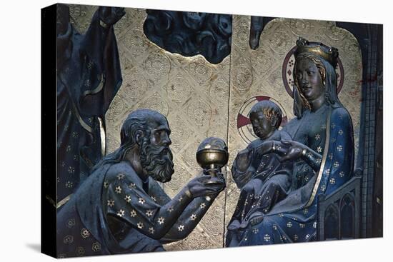 Adoration of the Magi, Bas-Relief on the Choir with Stories from the Life of Christ-Jean Ravy-Stretched Canvas