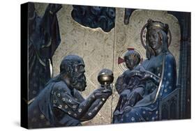 Adoration of the Magi, Bas-Relief on the Choir with Stories from the Life of Christ-Jean Ravy-Stretched Canvas