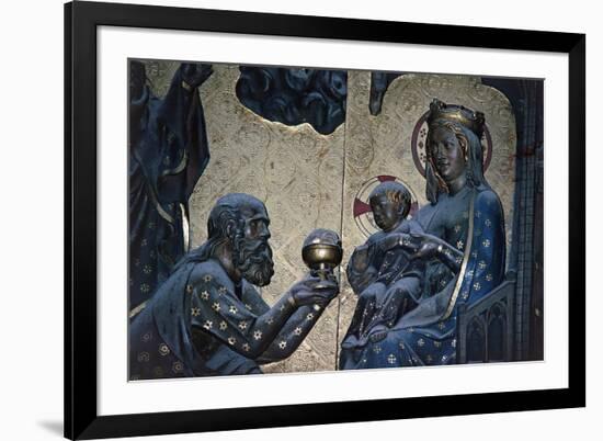 Adoration of the Magi, Bas-Relief on the Choir with Stories from the Life of Christ-Jean Ravy-Framed Giclee Print